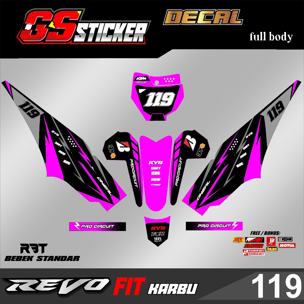 Jual DECAL STICKER FULL BODY MOTOR RBT REVO FIT RBT BEBEK MODIF ...