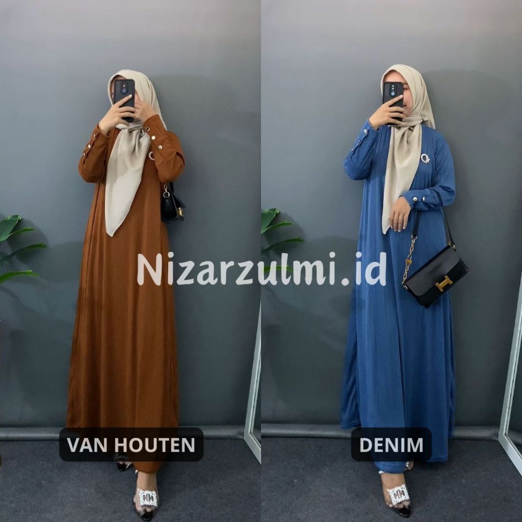Jual Gamis Inara Button Kancing Knit Premium Kekinian Terbaru Dan ...