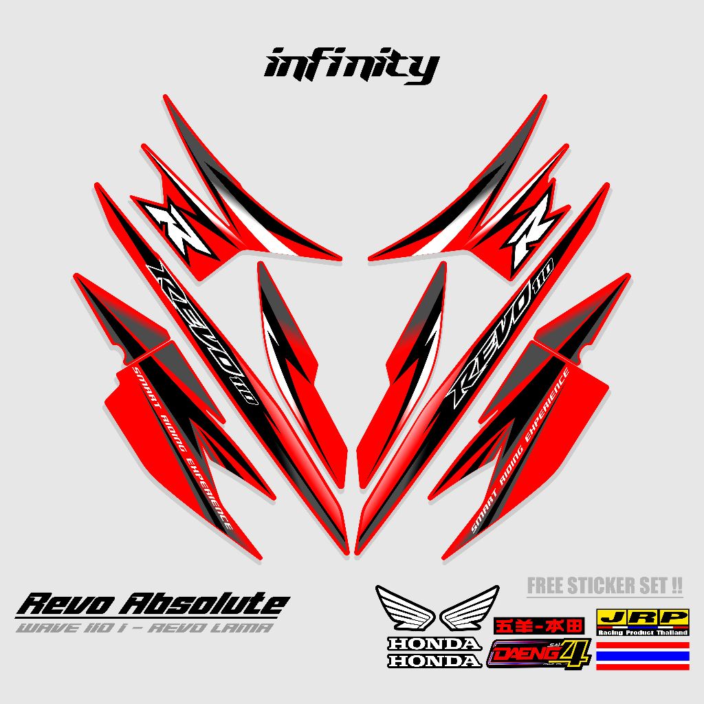Jual STRIPING ABSOLUTE REVO 110 CW MOTIF 17 / STICKER ABSOLUTE REVO 110 ...