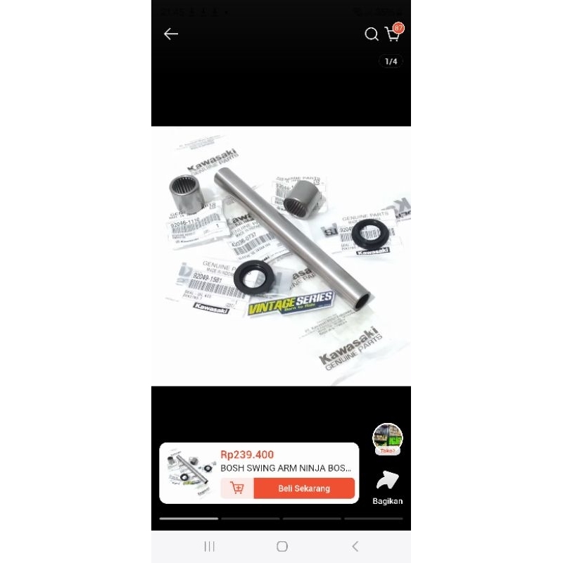 Jual BOSH SWING ARM NINJA BOSH ARM SET NINJA RR OLD NEW ZX 92046