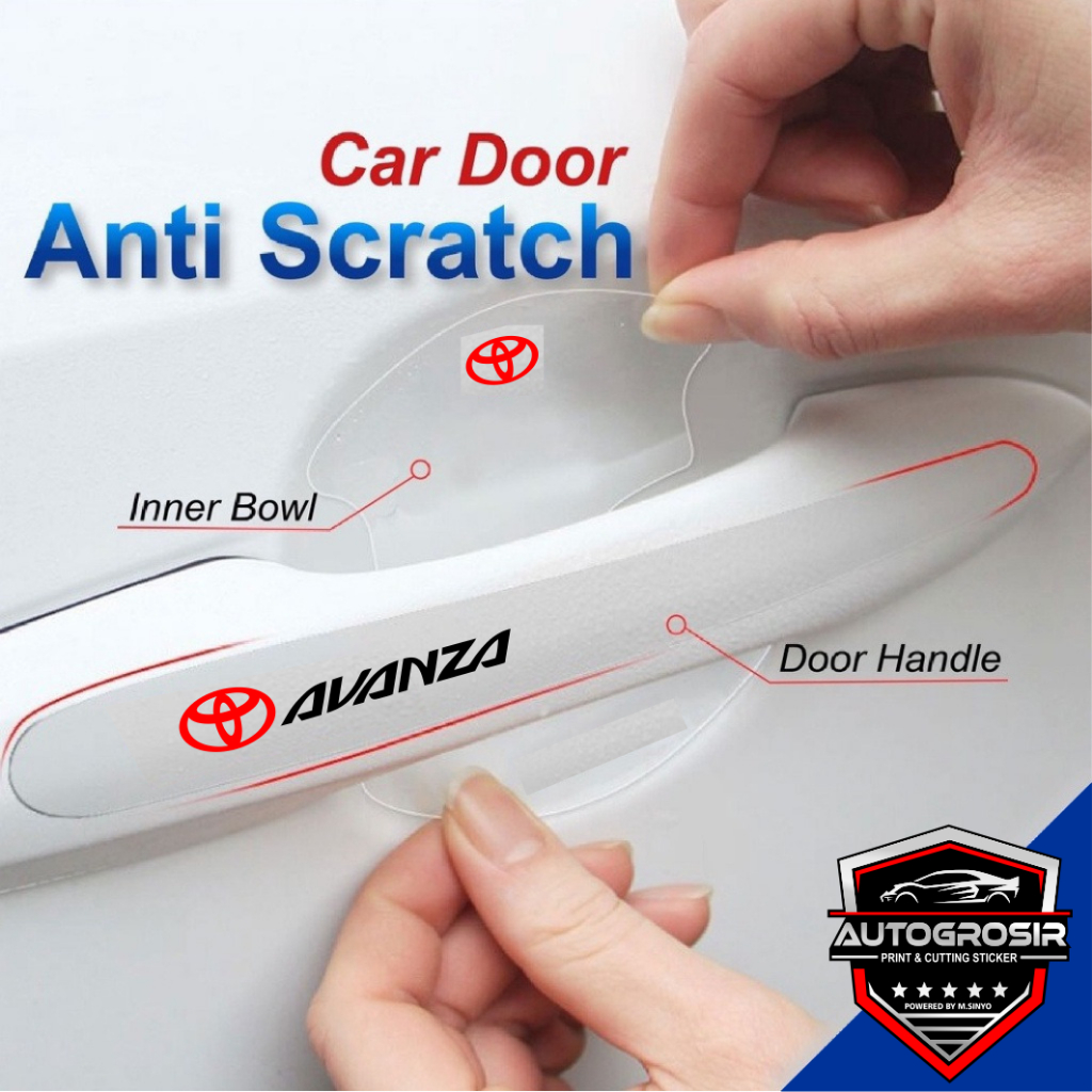 Jual Sticker stiker bening transparan pelindung outer handle mobil ...
