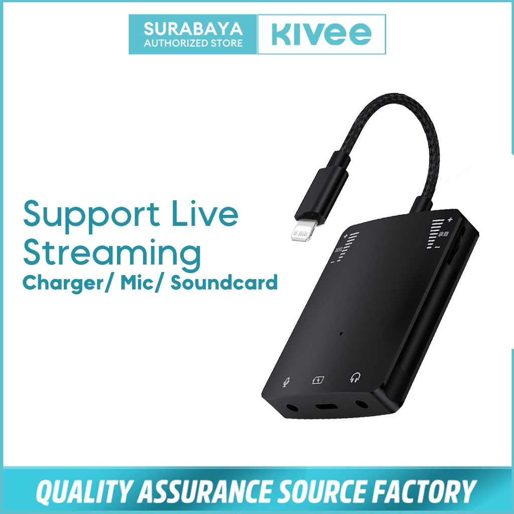 Adaptateur Audio Pour Streaming Live - Double Carte Son Stéréo - Résolution 32 Bits/384 KHz - En Alliage Aluminium - Pour Chant Et Enregistrement Mobile - 10