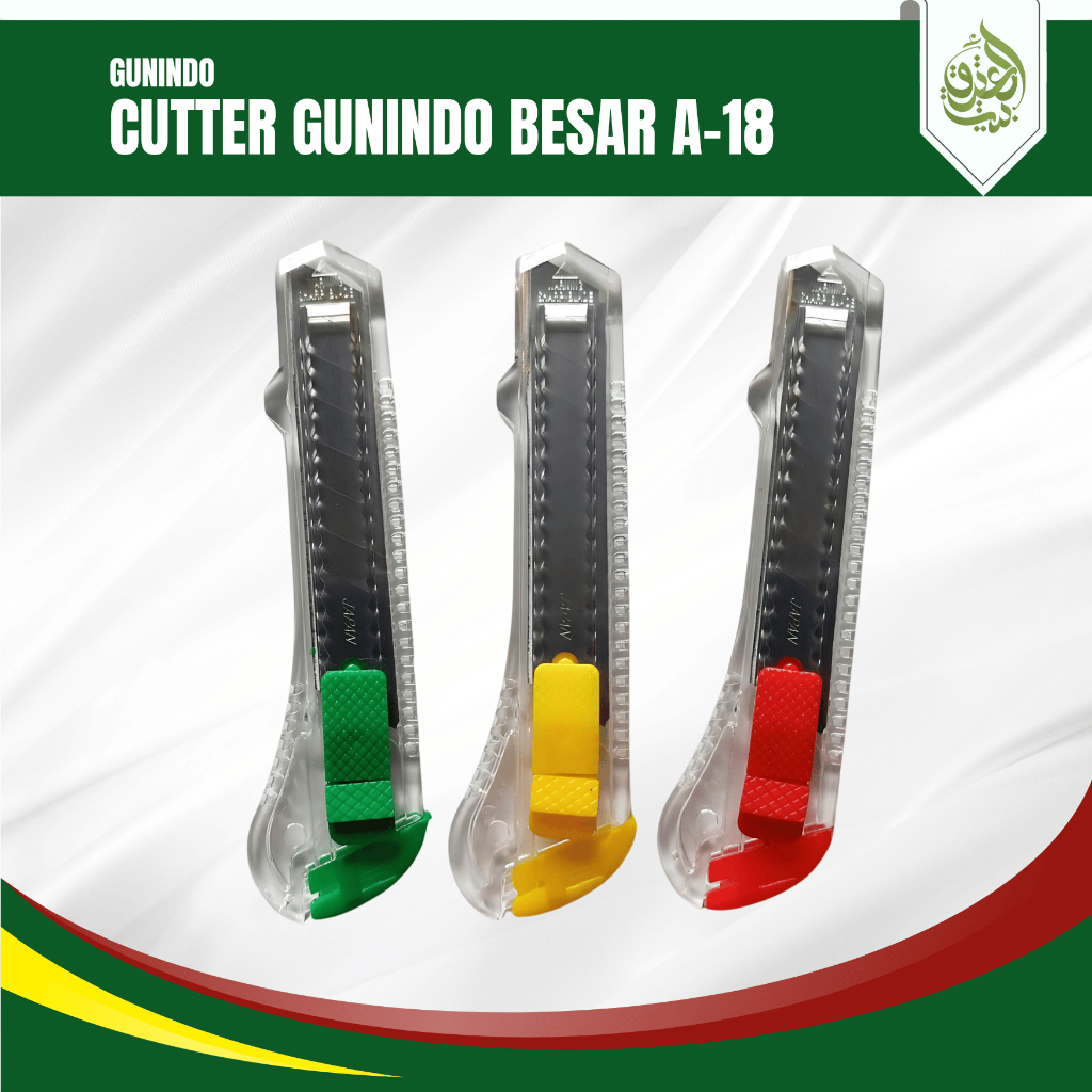 Jual Cutter Gunindo Renceng Besar A-18 Bening [PCS] | Shopee Indonesia
