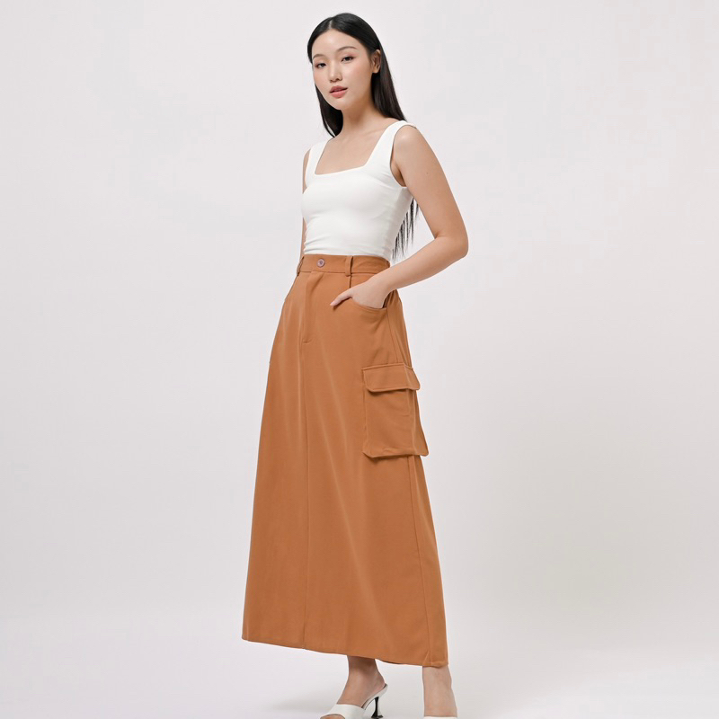 Jual YOORA CARGO SKIRT PREMIUM R5010218 by SONIA | Rok cargo wanita ...