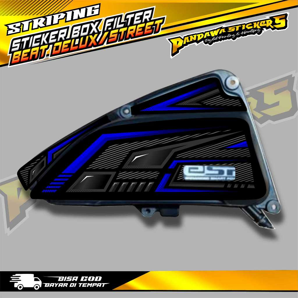 Jual STICKER BOX FILTER BEAT DELUXE - STREET / STRIPING PELINDUNG BOX ...