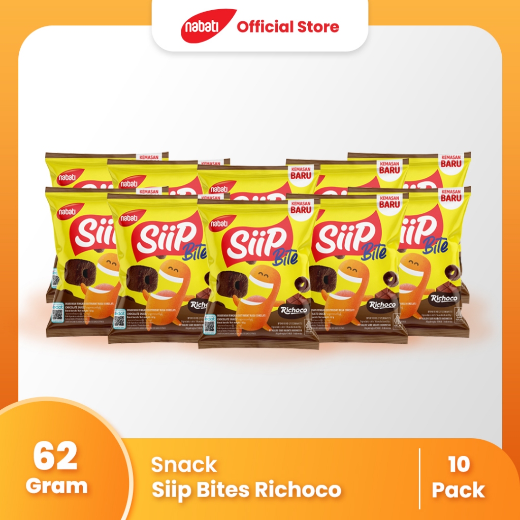 Jual [Bundle Pack Isi 10] SIIP Bites Richoco 62g | Shopee Indonesia