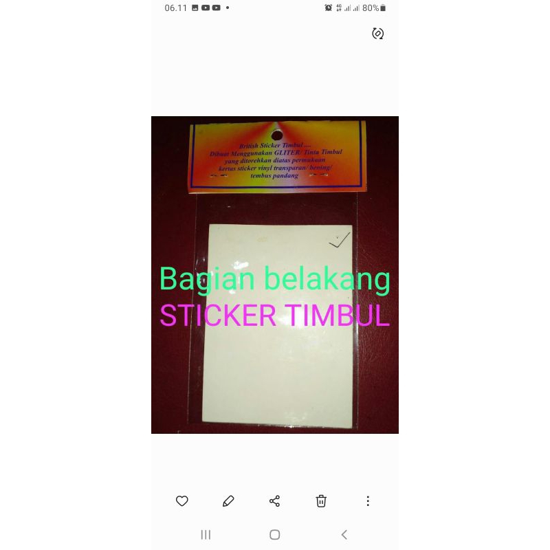 Jual British Sticker Timbul (Glitter) : Titik Kumpul Orang Lapar ...