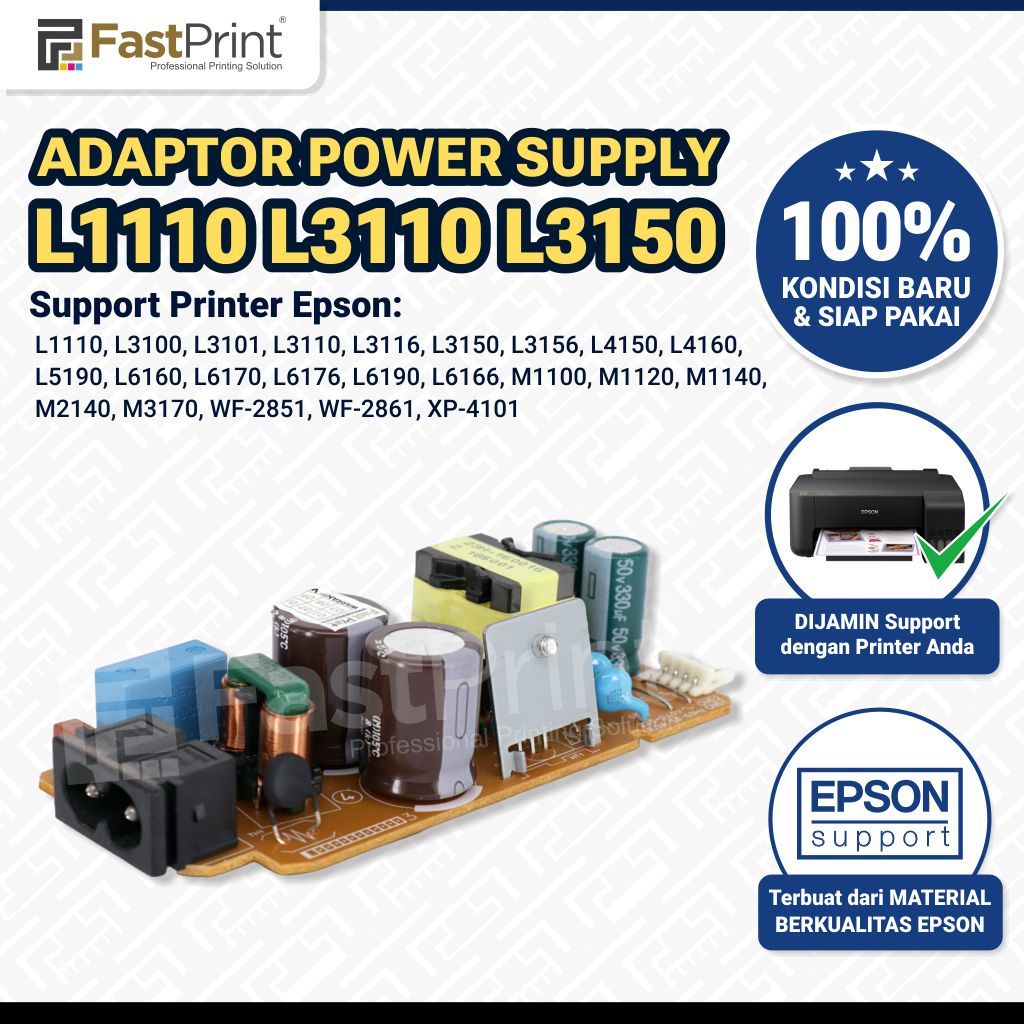Jual Fast Print Adaptor Power Supply Printer Epson L1110 L3110 L3150 ...