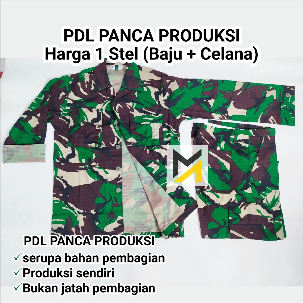 Jual PDL TNI AD Panca Prima Produksi Nayaka Military Seragam Loreng ...