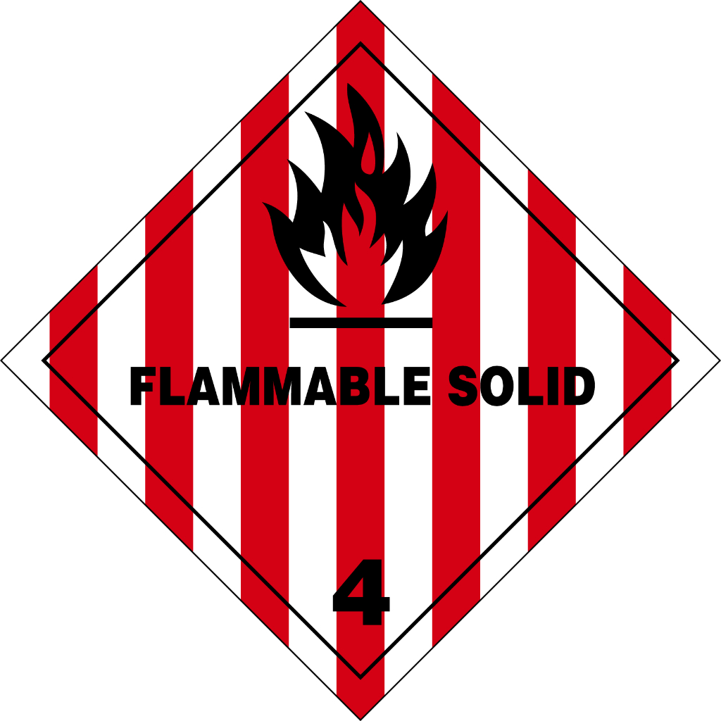 Jual Cetak Stiker Waterproof Dangerous Goods (Class 4) | Shopee Indonesia