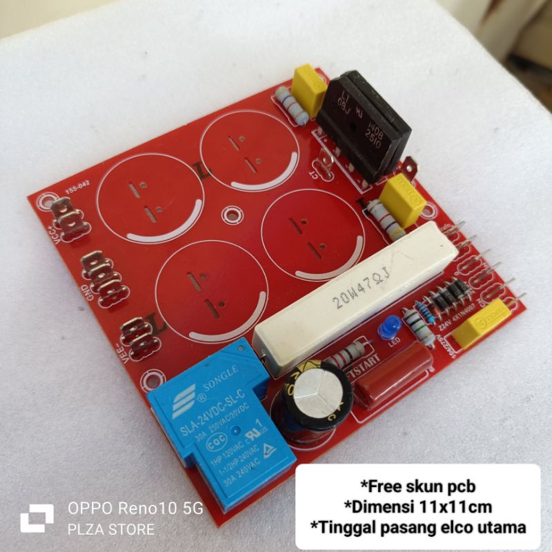 Jual Pcb psu 4 elco plus Softstart plus skun pcb pertinak kit psu isi 4