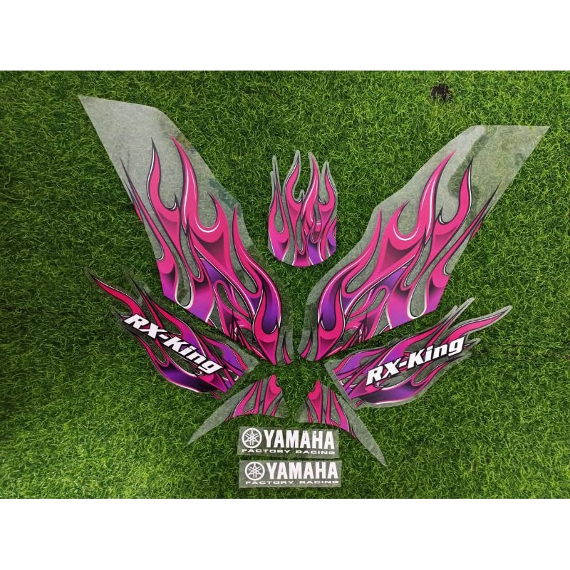 Jual STRIPING STIKER TRANSPARAN RX KING COSTUM API FYP | Shopee Indonesia