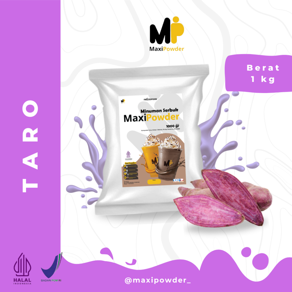 Jual Bubuk Minuman Rasa Taro 1kg / Minuman Kekinian Taro Termurah ...