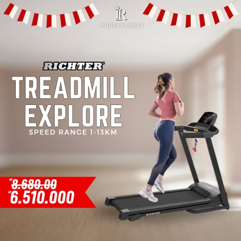 Jual RICHTER TREADMILL EXPLORE Shopee Indonesia