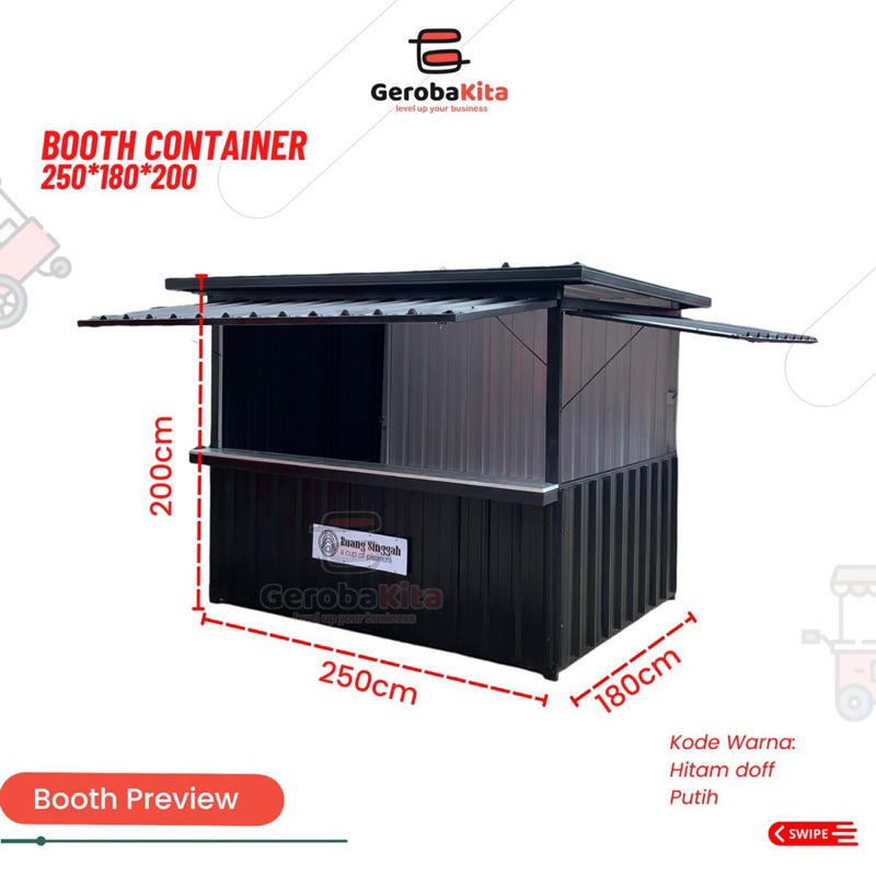 Jual Booth Container 250x180x200 | Shopee Indonesia