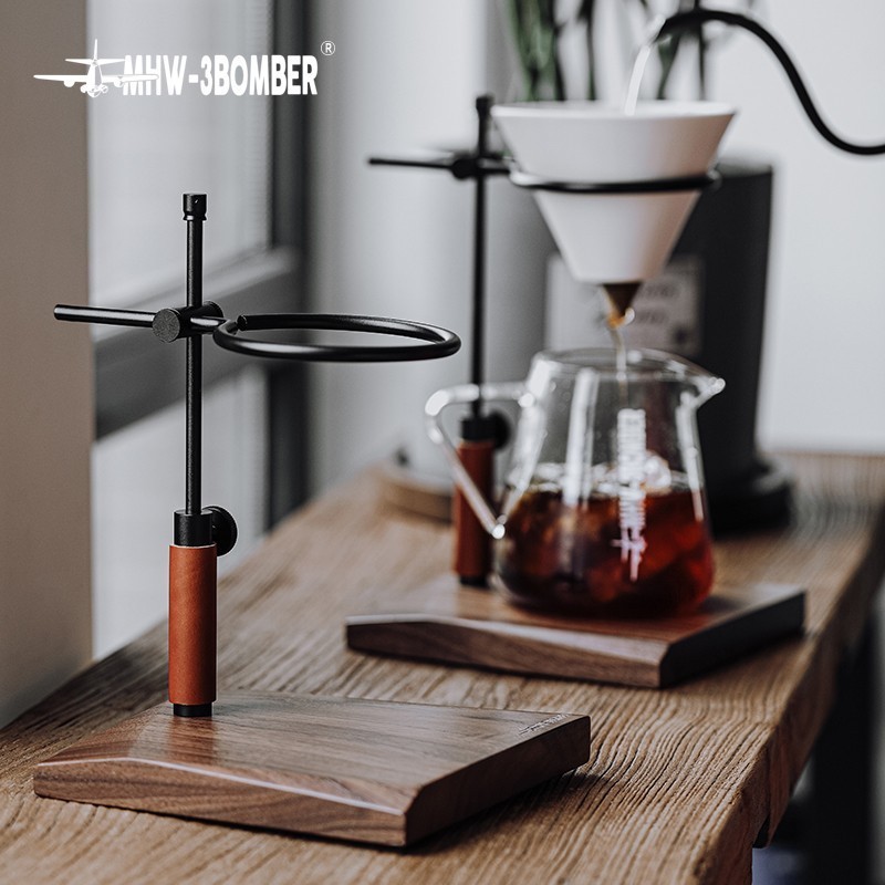 Jual MHW-3Bomber Adjustable Coffee Dripper Stand Walnut V60 Pour Over ...
