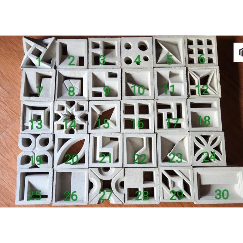 Jual roster beton minimalis 20x20 partisi ventilasi loster | Shopee ...
