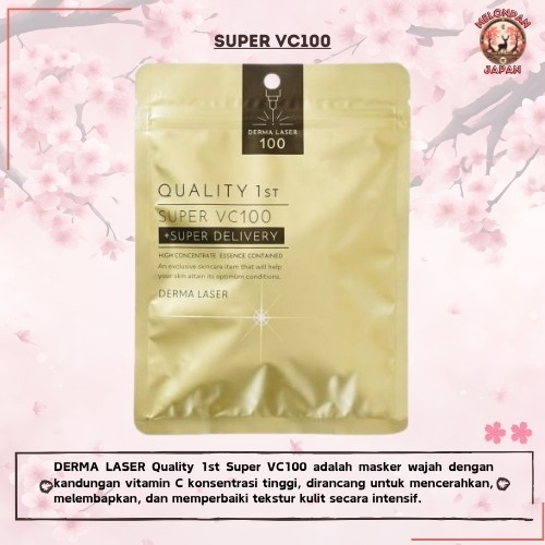 Jual Derma Laser Quality 1st Super VC100 Sheet Mask Japan – Masker ...