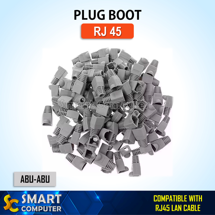 Jual Plug Boot Konektor RJ45 Karet Cover RJ 45 Protector Kabel LAN ...