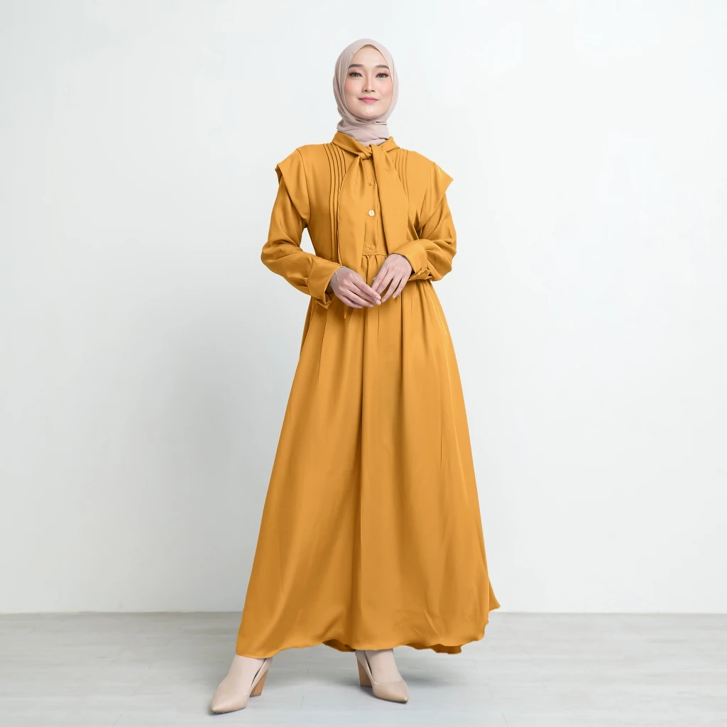 Gamis ootd hijab wanita modern
