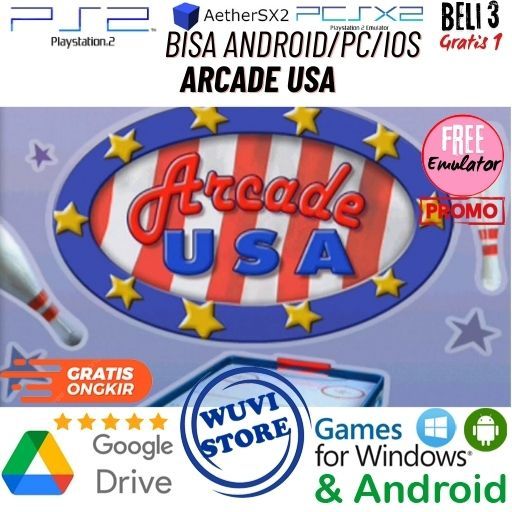 Jual PS2 Arcade USA | Bisa di PC / Android / IOS Plus Emulator | Beli 3 ...