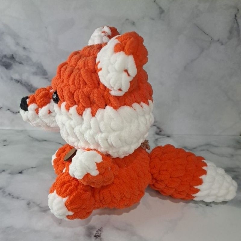 Jual Boneka rajut rubah fox / amigurumi fox / Plushie fox | Shopee ...