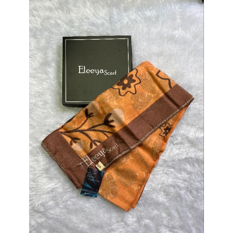 Hijab Segiempat Motif Syari Eleeya Scarf Ukuran 140 X 140