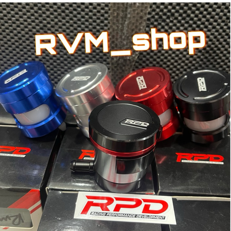 Jual SET PAKET TABUNG MASTER REM RPD BRAKE FLUID TANK TITANIUM+BREKET ...