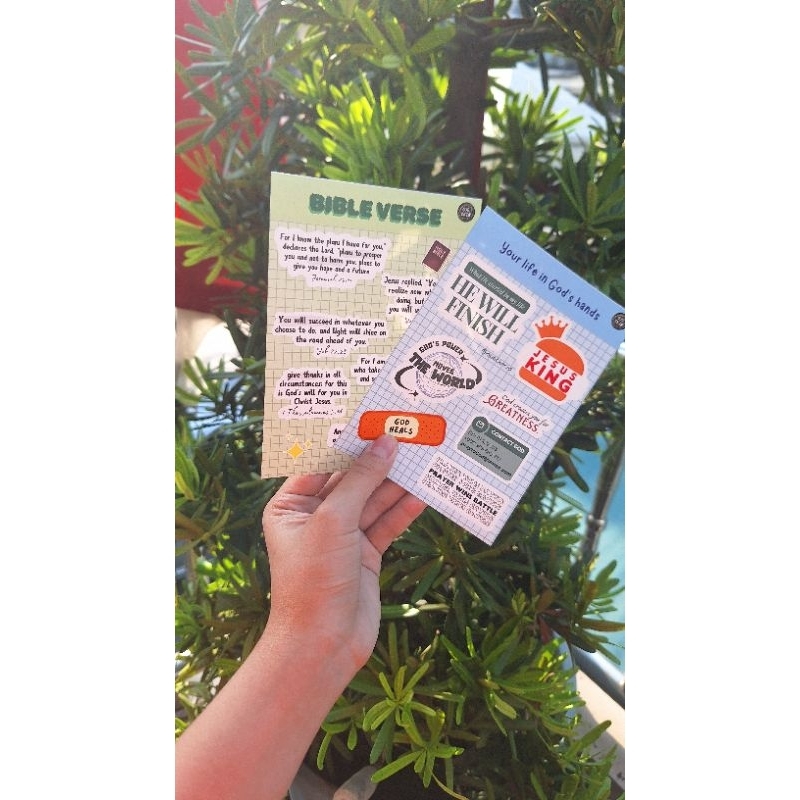 Jual BIBLE VERSE STICKER SET A6 | BIBLE QUOTES STICKER | STICKER ROHANI ...