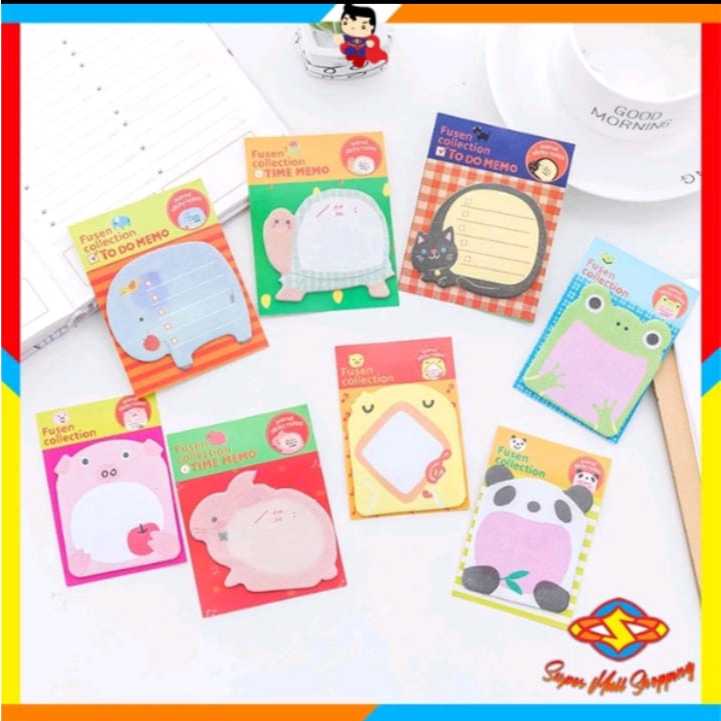 Jual Sticky Notes Motif HewanTempelan Kertas Catatan Memo Note Karakter ...