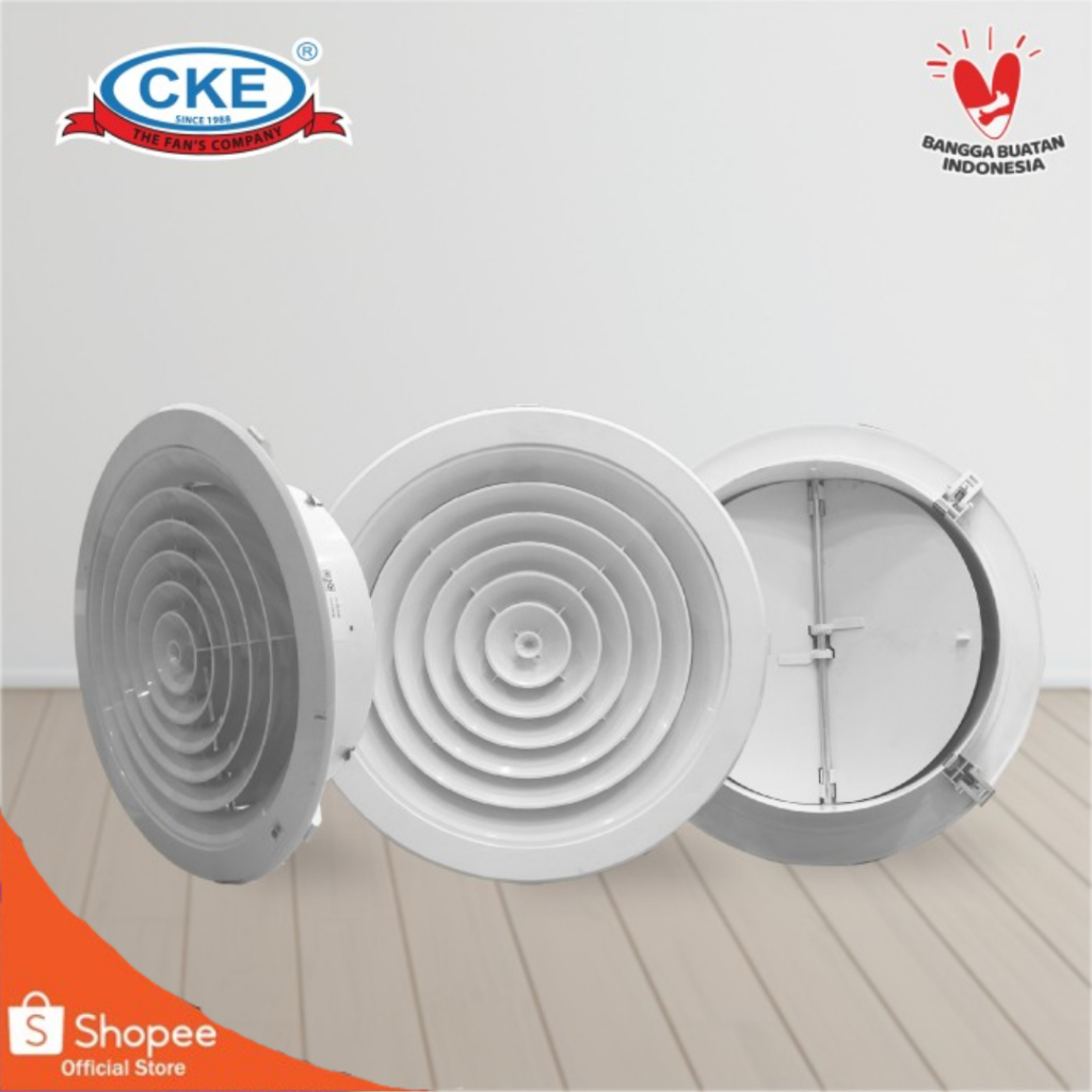 Jual CKE Grill Ceiling Round Diffuser AC Ducting 6” Inch Diffuser Bulat ...