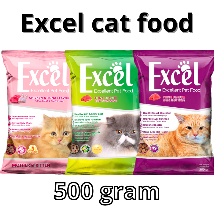 Jual EXCEL CAT FOOD 500GR Fresh Pack / Makanan Kucing Excel Adult ...