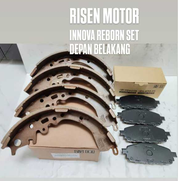 Jual BRAKE PAD BRAKE SHOE INNOVA REBORN KAMPAS REM SET DEPAN BELAKANG ...
