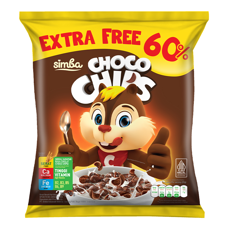 Jual Simba Choco Chips Sereal Cokelat 50 g | Shopee Indonesia
