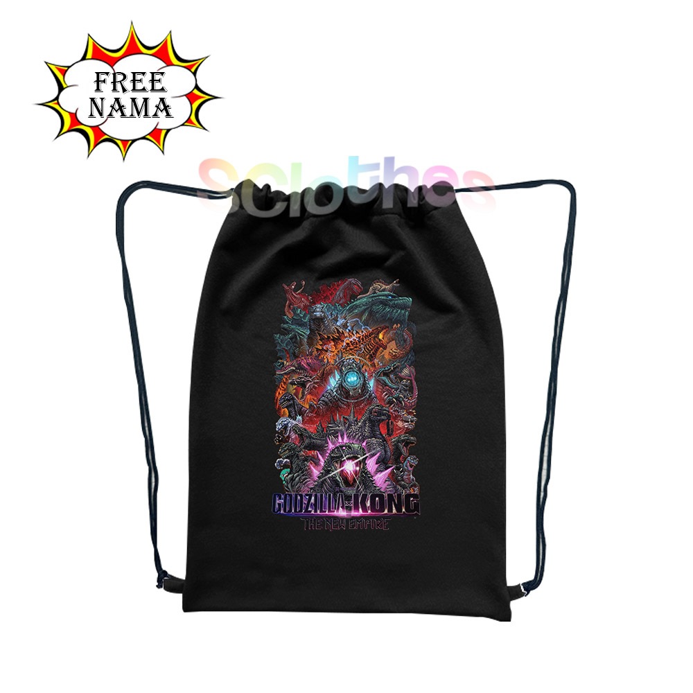 Jual String Bag Tas Serut Anak ALL GODZILLA X KONG THE NEW EMPIRE ...