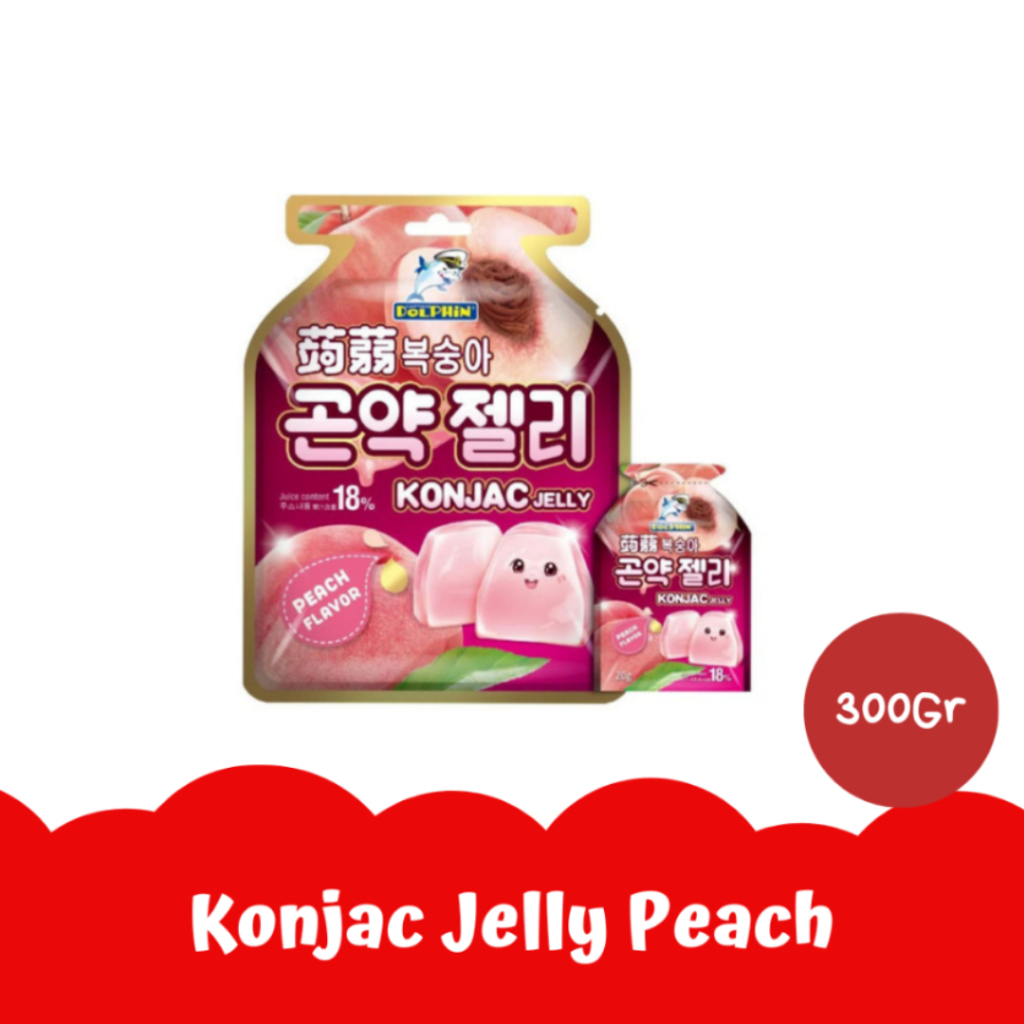 Jual Permen Jeli Konjac Rasa Peach / Peach Konjac Jelly (20g x 15 pcs ...