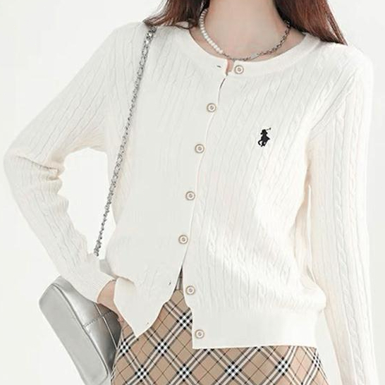 Jual AVANUE.OUTLET 020 POLO Cardigan Sweater Wanita Jaket Cardigan