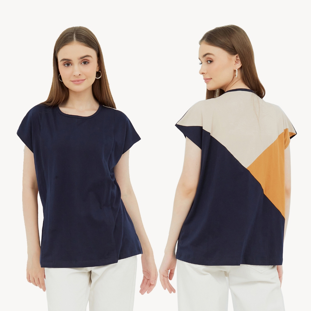 Jual Nyonya Nursing Wear Zeta Baju Ibu Hamil Dan Menyusui Colorblock Family Set Shopee Indonesia