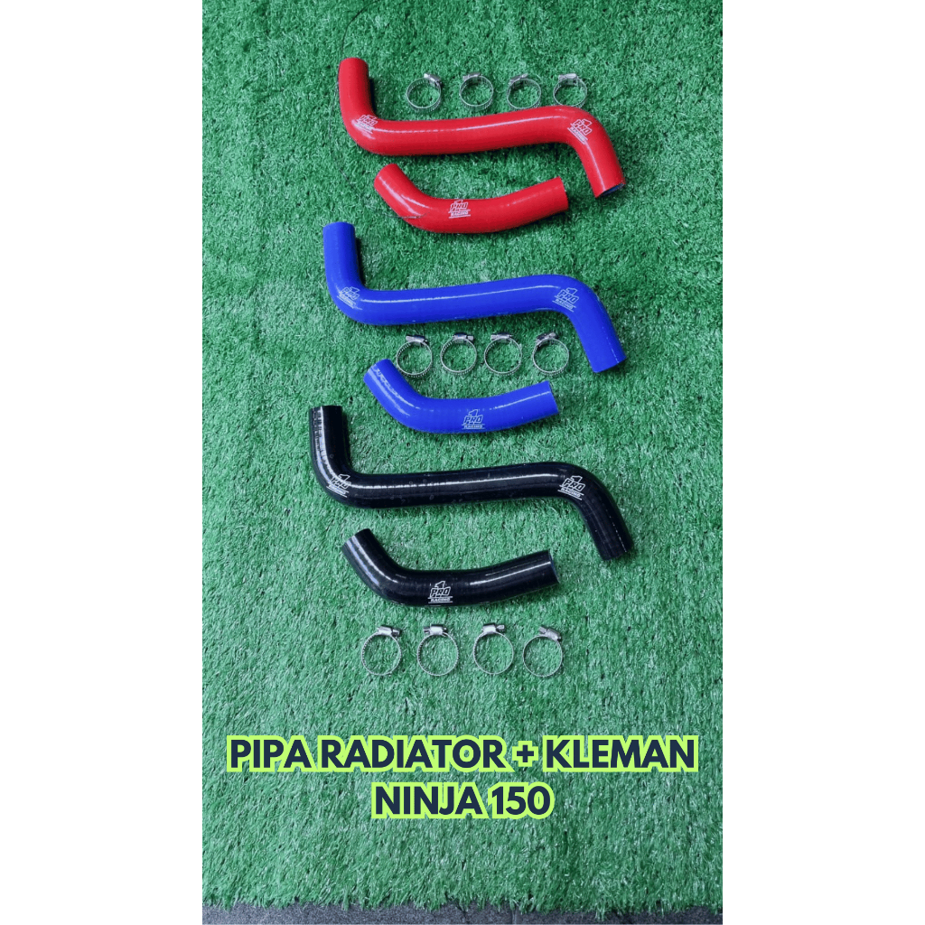 Jual PIPA RADIATOR + KLEMAN NINJA 150 PRO 1 RACING | Shopee Indonesia