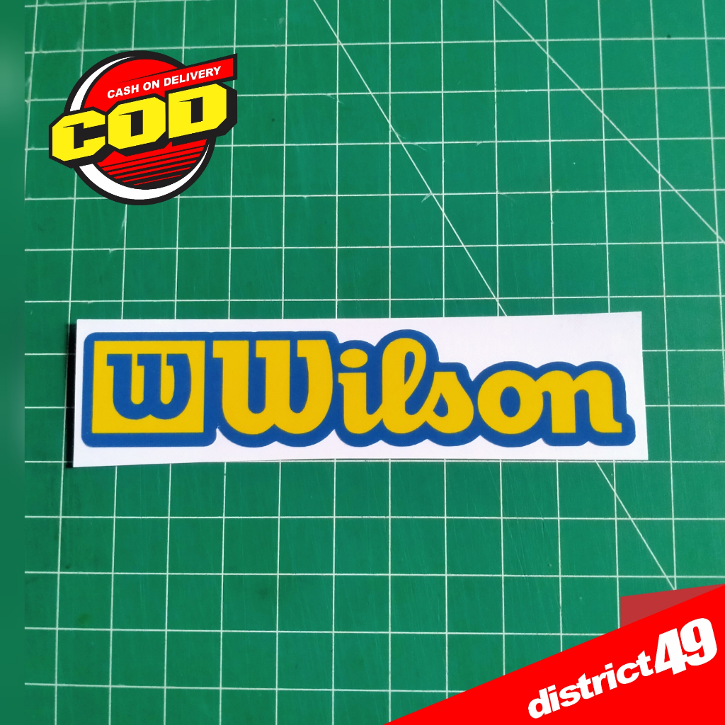Jual Stiker WILSON - Stiker Print Cut Laminasi Glossy Tahan Air ...