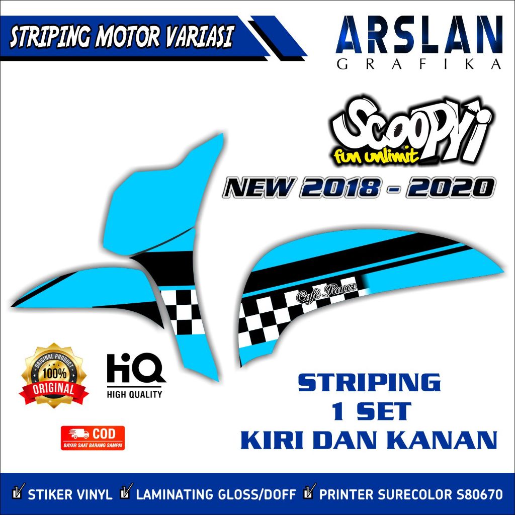 Jual BISA COD CEK DULU Striping Sticker Scoopy 2018 2019 2020 Variasi ...