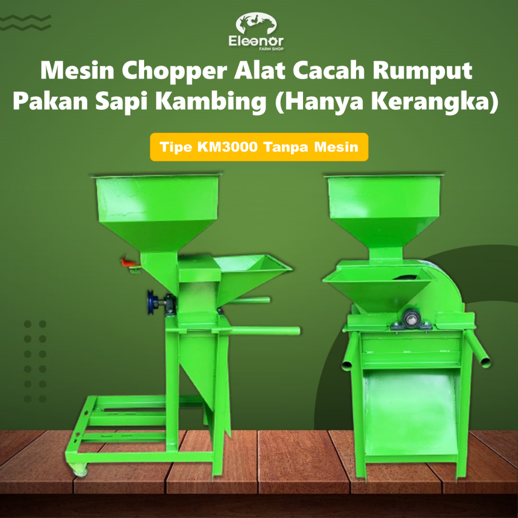 Jual Mesin Chopper Tipe KM3000 Alat Cacah Rumput Pakan Sapi Kambing ...