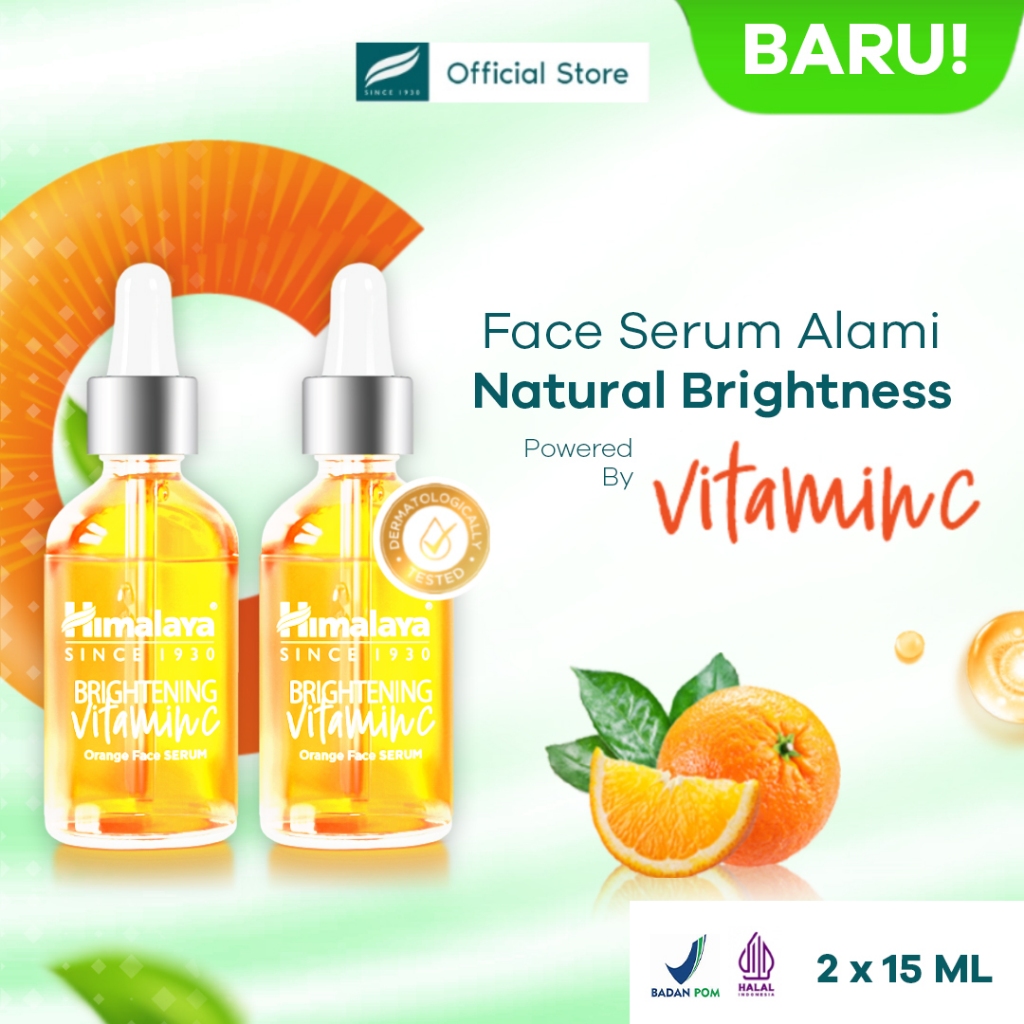 Jual ( Paket Hemat Isi 2 ) Himalaya Brightening Vitamin C - Orange Face
