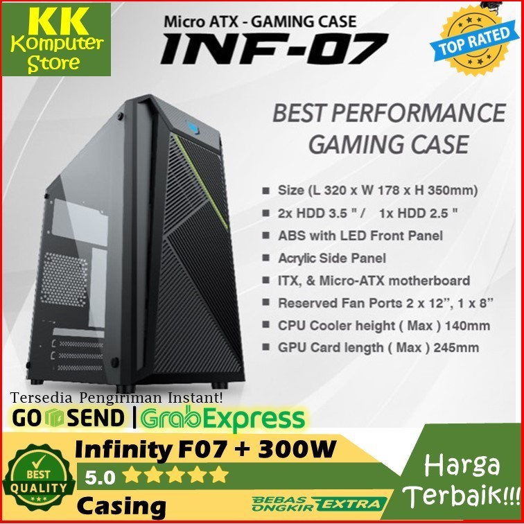 Jual CASING PC CASE STANDAR MURAH SPC SKMC SERIES + INCLUDE PSU 450WATT ...
