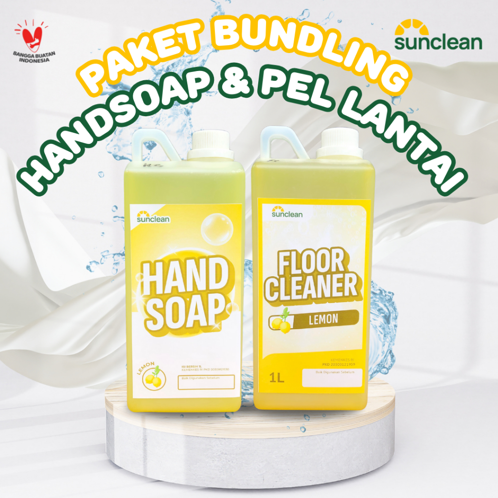 Jual SUNCLEAN Paket Bundling Hand Soap Sabun Cuci Tangan dan Sabun Pel ...