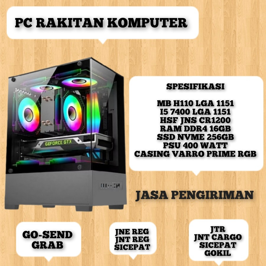 Jual PC RAKITAN KOMPUTER I5 7400 | RAM 16GB | SSD NVME 256GB | Shopee ...