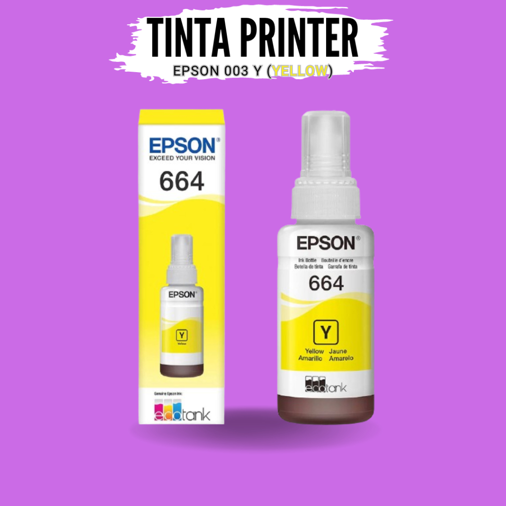 Jual Tinta Reffil 664 Premium Color EPSON L120 L121 L210 L220 L300 L310 ...