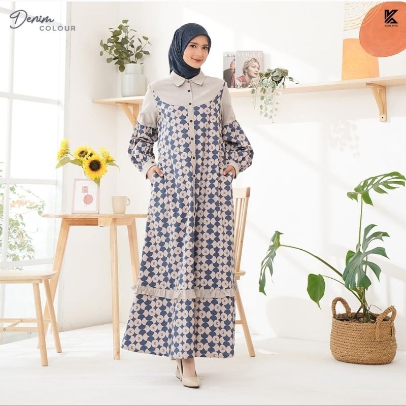 Jual NEW KORINA Daniela midi dress || Korina_id || Gamis Korina || Casual  dress | Shopee Indonesia