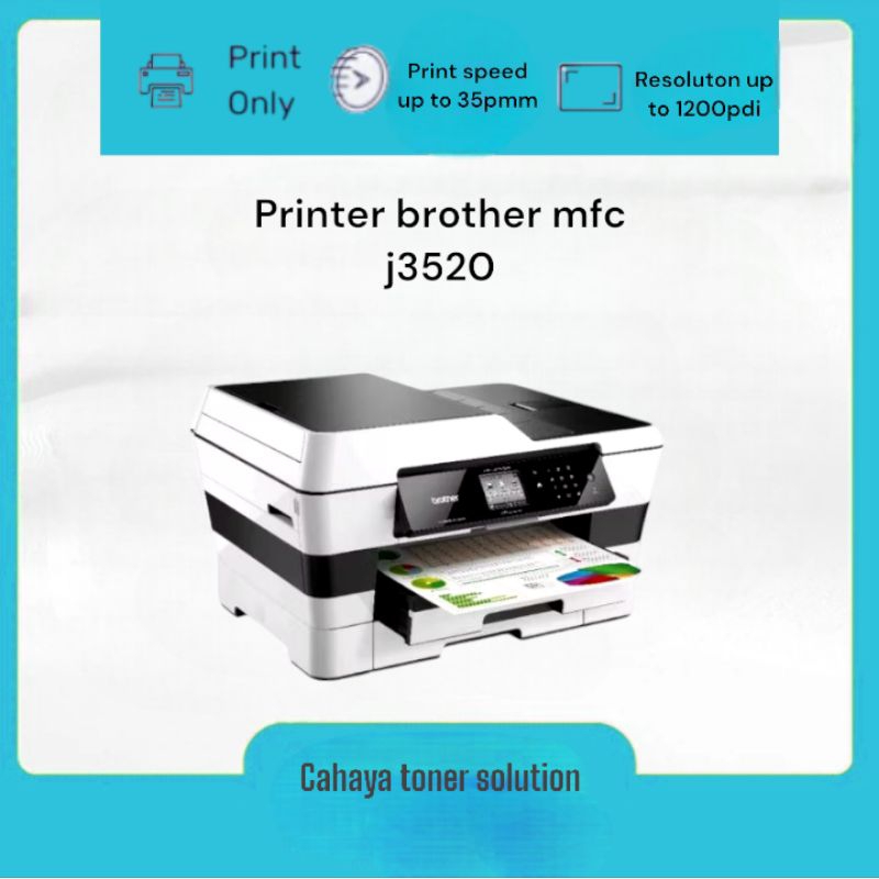 Jual printer brother mfc j-3520 multifungsi warlles A3 murah mulus ...