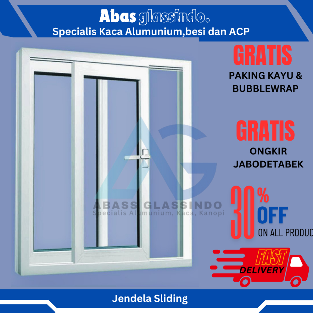 Jual Kusen Jendela Alumunium Sliding Satu set Ukuran L.120 T.60 Fre ...